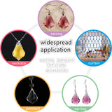 30Pcs 11X16MM Maple Chandelier Glass Beads for DIY Crafts