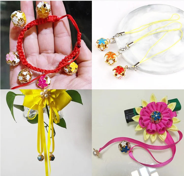 30Pcs 14/18mm Hollow Bells Jingle Christmas Party Decoration Crafts