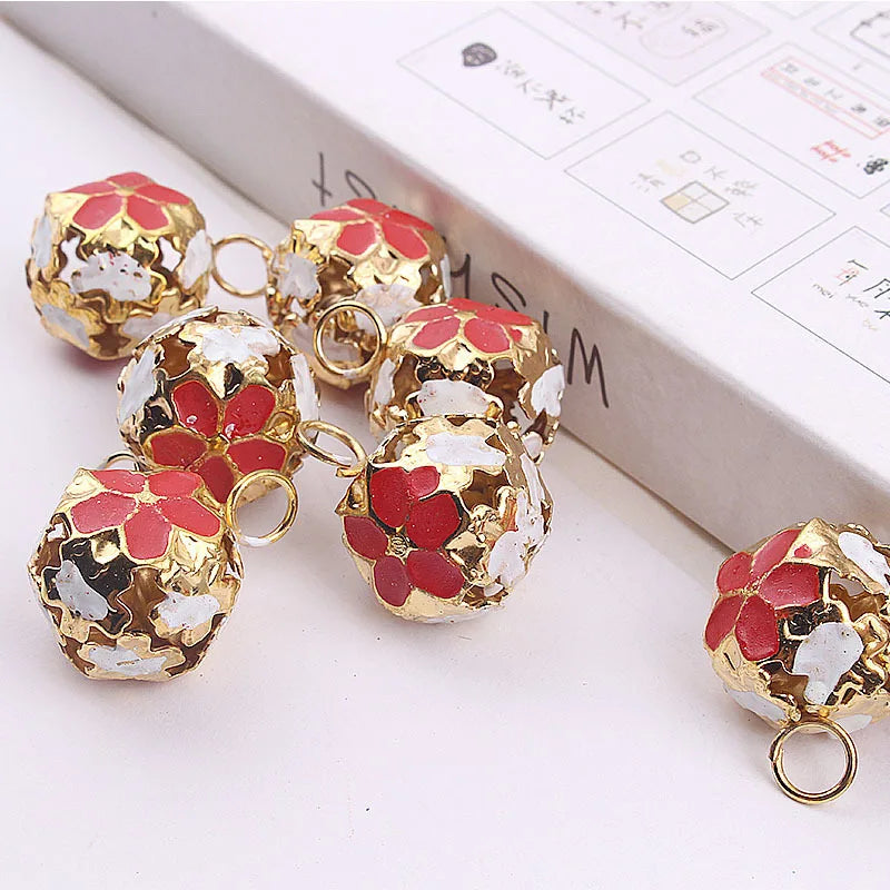 30Pcs 14/18mm Hollow Bells Jingle Christmas Party Decoration Crafts