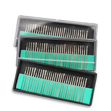 30Pcs Diamond Burr Bits 2.35MM Shank Drill Kit Rotary Tool Metal Woodworking