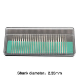 30Pcs Diamond Burr Bits 2.35MM Shank Drill Kit Rotary Tool Metal Woodworking