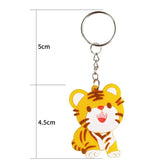 30Pcs Tiger Year Cartoon Keychain Chinese Themed Party Tiger Pendant