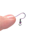30Pcs 316 Stainless Steel Rainbow French Ear Wires 21G
