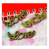 30Pcs Antique Bronze Love Connection Charms Pendant 35*12MM