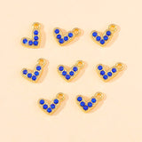 30pcs Mini Love Heart Zircon Charms for Jewelry Making