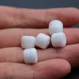 30Pcs 8mm*6mm Lampwork Glass Beads Pipe Shape Multi-color for DIY Jewelry
