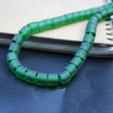 30Pcs 8mm*6mm Lampwork Glass Beads Pipe Drum Multi-Color Jewelry Crafts DIY