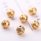 30Pcs 8mm Copper Butterfly Beads for DIY Jewelry Making Craft Accessories