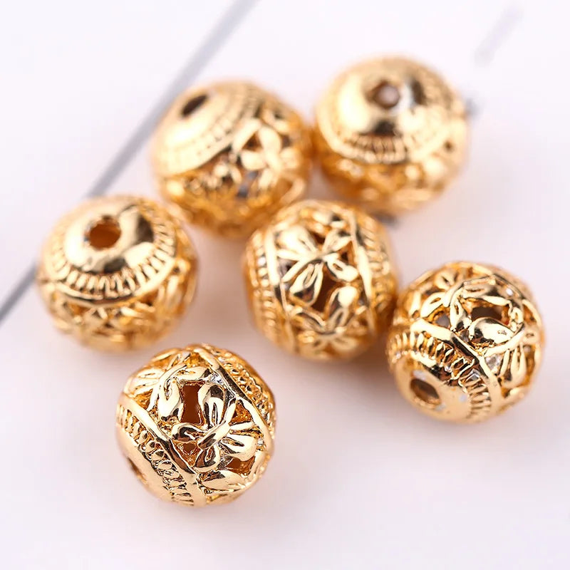 30Pcs 8mm Copper Butterfly Beads for DIY Jewelry Making Craft Accessories