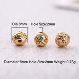 30Pcs 8mm Copper Butterfly Beads for DIY Jewelry Making Craft Accessories
