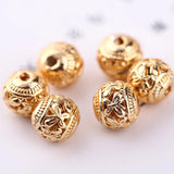 30Pcs 8mm Copper Butterfly Beads for DIY Jewelry Making Craft Accessories