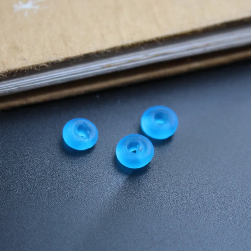 30Pcs 8mm Lampwork Glass Beads Spacer Beads Multi-color for Jewelry Making
