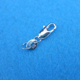 30Pcs 925 Silver Round Button Copper Lobster Clasp for Bracelet Necklace