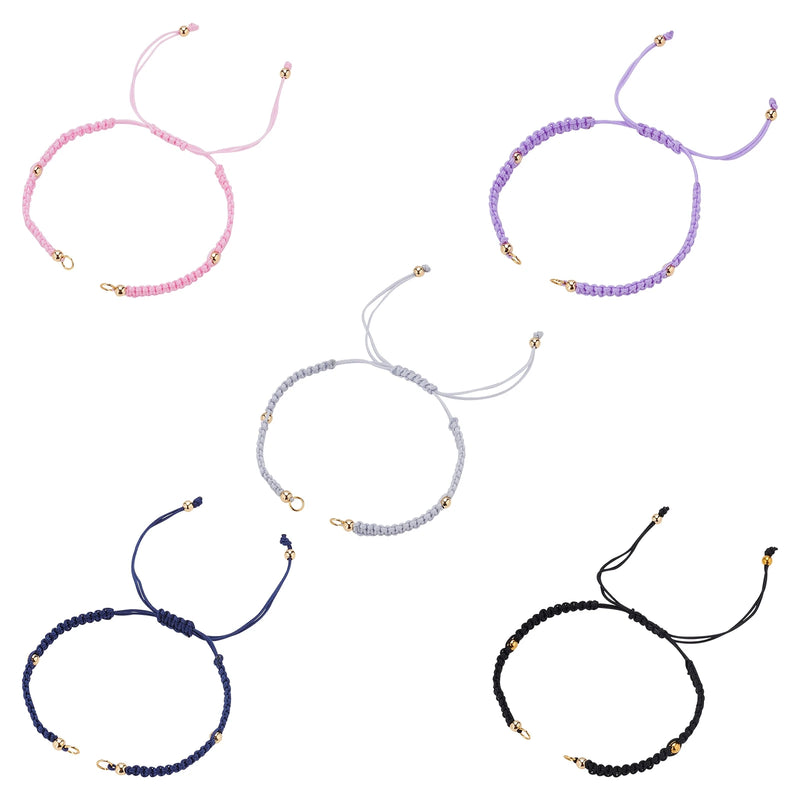 30Pcs Adjustable Braided Nylon Cord Rope for DIY Jewelry Making