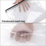 30Pcs B6 Mesh Zipper Pouch Waterproof Zip Bag School Puzzles Organizing Storage