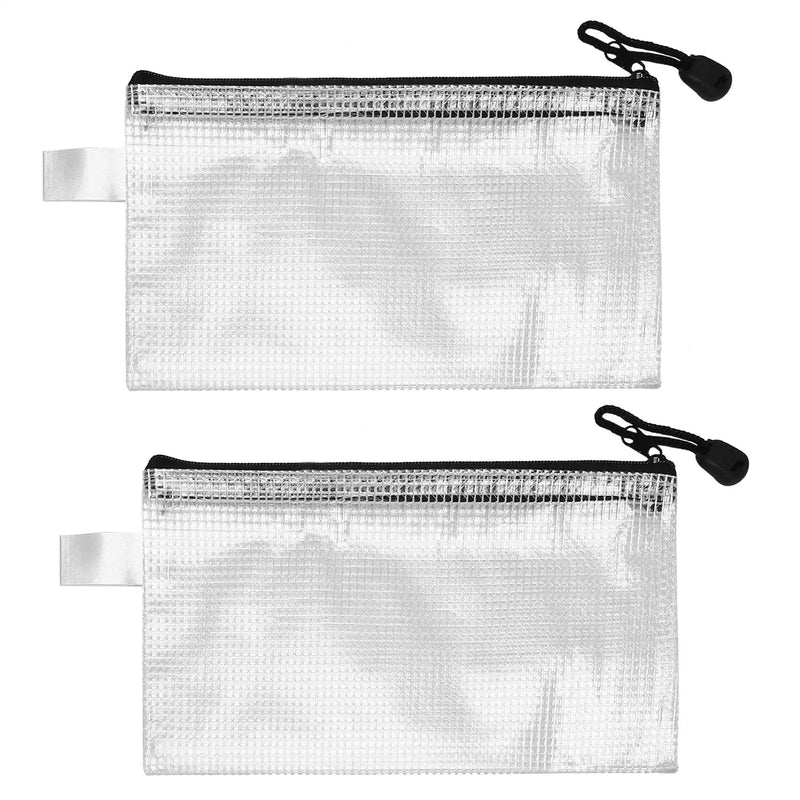 30Pcs B6 Mesh Zipper Pouch Waterproof Zip Bag School Puzzles Organizing Storage
