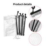 30Pcs B6 Mesh Zipper Pouch Waterproof Zip Bag School Puzzles Organizing Storage