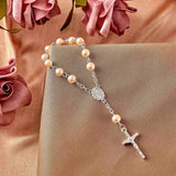 30pcs Baptism Rosary Beads Finger Rosaries for Baptism Communion Favors
