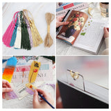 30Pcs Clear Acrylic Bookmark Set w/ Tassel - Blank Bookmarks