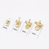 30Pcs 18K Plated Pearl Cup & Peg Dangle Drop Eye Pins Jewelry Making