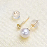 30Pcs Brass 18K Plated Post Earring Pin Pad 3/4/5/6mm Cup w/Peg