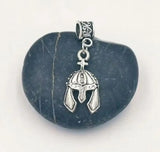 30Pcs Medieval Helmet Charms Tibetan Silver Pendant DIY Jewelry Accessories