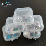 30Pcs Clear Plastic Mini Jewelry Box Ear Plugs Box Storage Container Case
