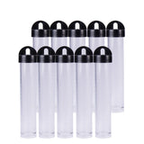 30Pcs Clear Plastic Tube Bead Containers for Small Parts Jewelry Storage