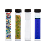 30Pcs Clear Plastic Tube Bead Containers for Small Parts Jewelry Storage