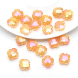 30Pcs Red Clover Glass Bead 12mm Crystal Charm Cross Pendant DIY Jewelry Making