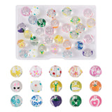 30Pcs Assorted Glass Enamel Beads for DIY Jewelry Making