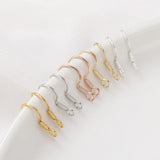 30Pcs Copper Plated Ear Wire Hooks for DIY Drop Earrings