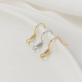 30Pcs Copper Plated Ear Wire Hooks for DIY Drop Earrings