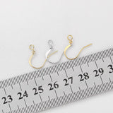 30Pcs Copper Plated Ear Wire Hooks for DIY Drop Earrings