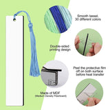 30Pcs Double Sided Dye Blank Bookmarks Sublimation Printing DIY Craft Projects