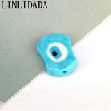 30Pcs Colorful Eye Lampwork Glass Beads for DIY Jewelry Making