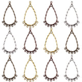 30Pcs Antique Metal Geometric Charms DIY Earring Making Supplies