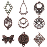 30Pcs Antique Metal Geometric Charms DIY Earring Making Supplies