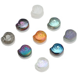 30Pcs Glass Matte Beads Snail Shape 11X12MM Crystal Stone Pendant DIY Making