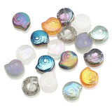 30Pcs Glass Matte Beads Snail Shape 11X12MM Crystal Stone Pendant DIY Making