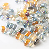 30Pcs 9x15mm Glass Teardrop Natural Stone Beads DIY Jewelry Making