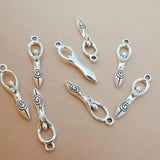 30Pcs Earth Fertility Goddess Charms Vintage Silver Alloy Accessory