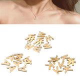 30Pcs Stainless Steel A-Z Initial Letter Pendant Charms For DIY Jewelry Making