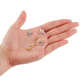 30Pcs Stainless Steel A-Z Initial Letter Pendant Charms For DIY Jewelry Making