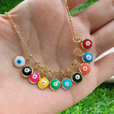 30Pcs Plated Dainty Mini Eyes Small Pendant for Jewelry Making
