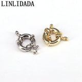 30Pcs Copper Spring Ring Clasp + Open Jump Ring Jewelry Findings DIY