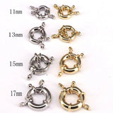 30Pcs Copper Spring Ring Clasp + Open Jump Ring Jewelry Findings DIY