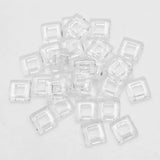 30Pcs 10mm Crystal Big Hole Cube Beads for DIY Earing Necklace Jewelry