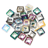 30Pcs 10mm Crystal Big Hole Cube Beads for DIY Earing Necklace Jewelry