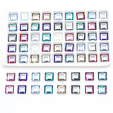 30Pcs 10mm Crystal Big Hole Cube Beads for DIY Earing Necklace Jewelry